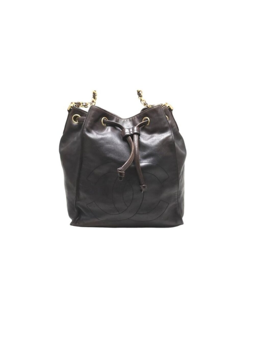 Chanel Jumbo CC Logo GD Leather Shoulder